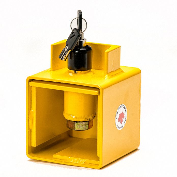 CALIFORNIA IMMOBILIZER Coupler Lock Bulldog, 2 5/16 in/2 in, Powder