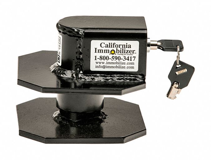 Pintle Lock Ring: 5 1/2 in Overall Lg, 5 x 5 in Plate Covers Pintle Ring