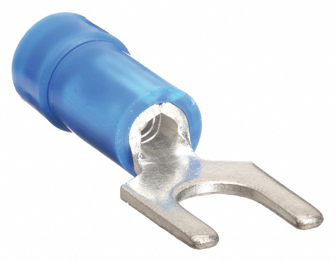 PANDUIT, 8 Stud Size, 16 AWG 14 AWG Wire Size Range, Fork Terminal