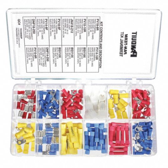 PANDUIT Wire Terminal Kit: 160 Pieces