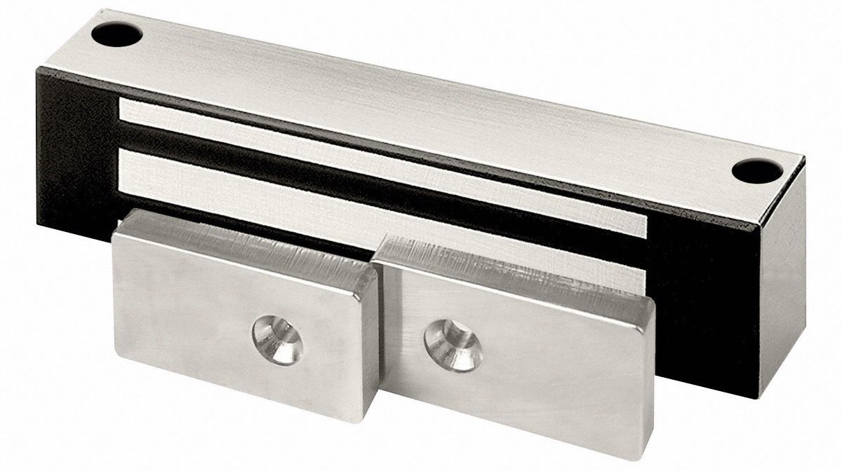 Electromagnetic Lock: 8 in Lg, 5/8 in Wd, 7/8 in Ht