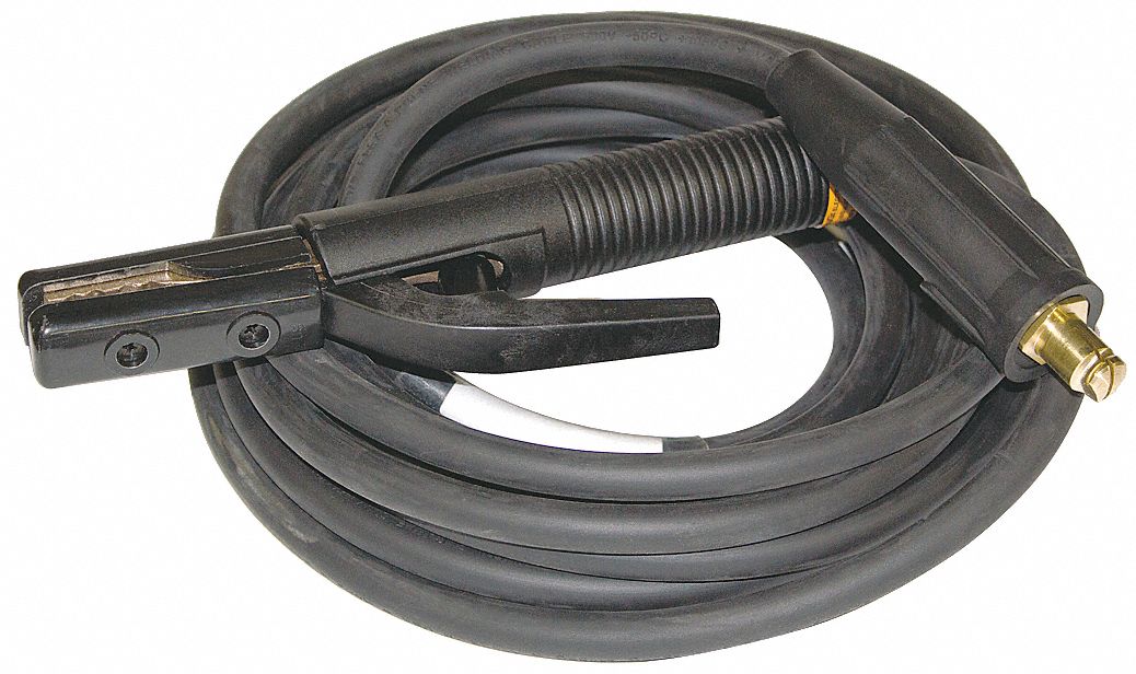 Positive Weld Cables: 600V AC, 1/0 ga, 25 in Cable Lg