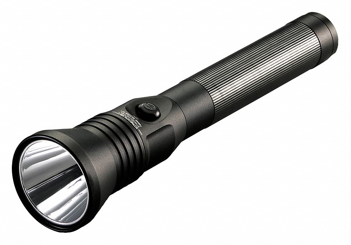 RECHARGEABLE FLASHLIGHT, 800 LUMENS, 1.5 HOUR RUN TIME AT MAX BRIGHTNESS, BLACK