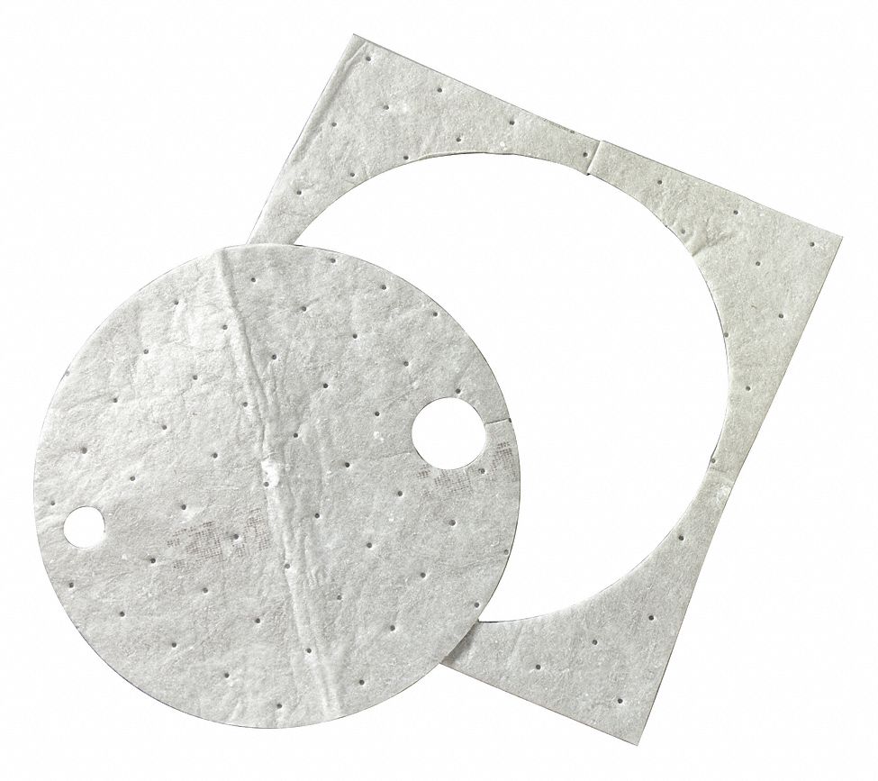 Drum Top Absorb Pad, Universal, Gray, PK25