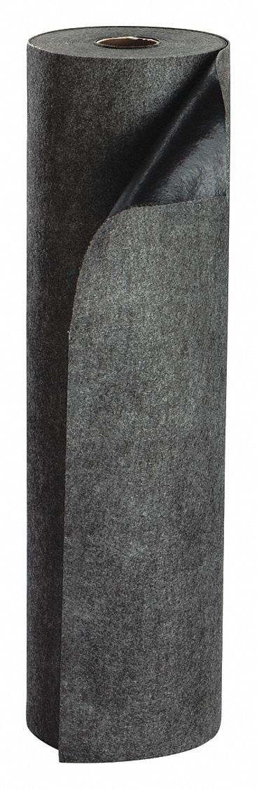 Absorbent Roll, Universal, Gray, 100 ft.L