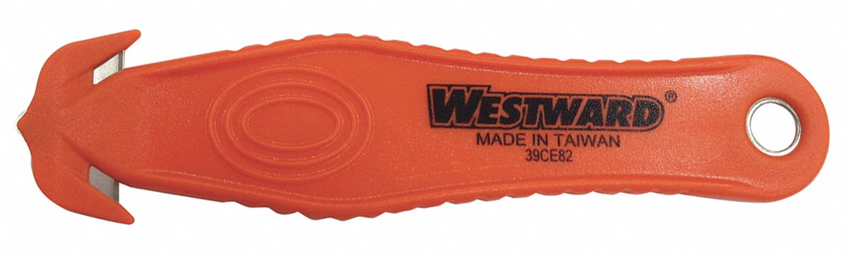 SAFETY CUTTER,ORANGE,5-3/8