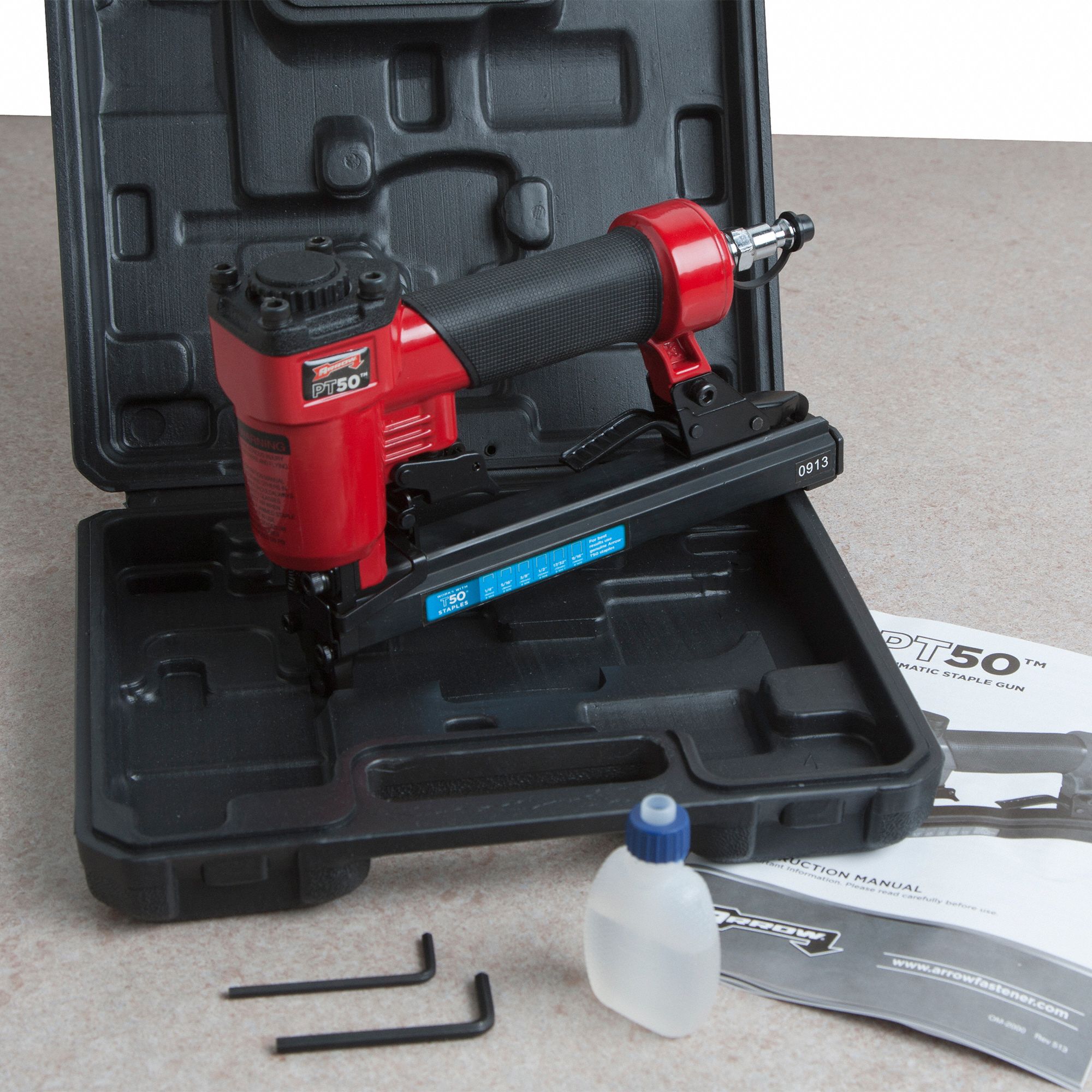 ARROW Air Powered, Staple Gun, 100 psi, Combination Firing Mode