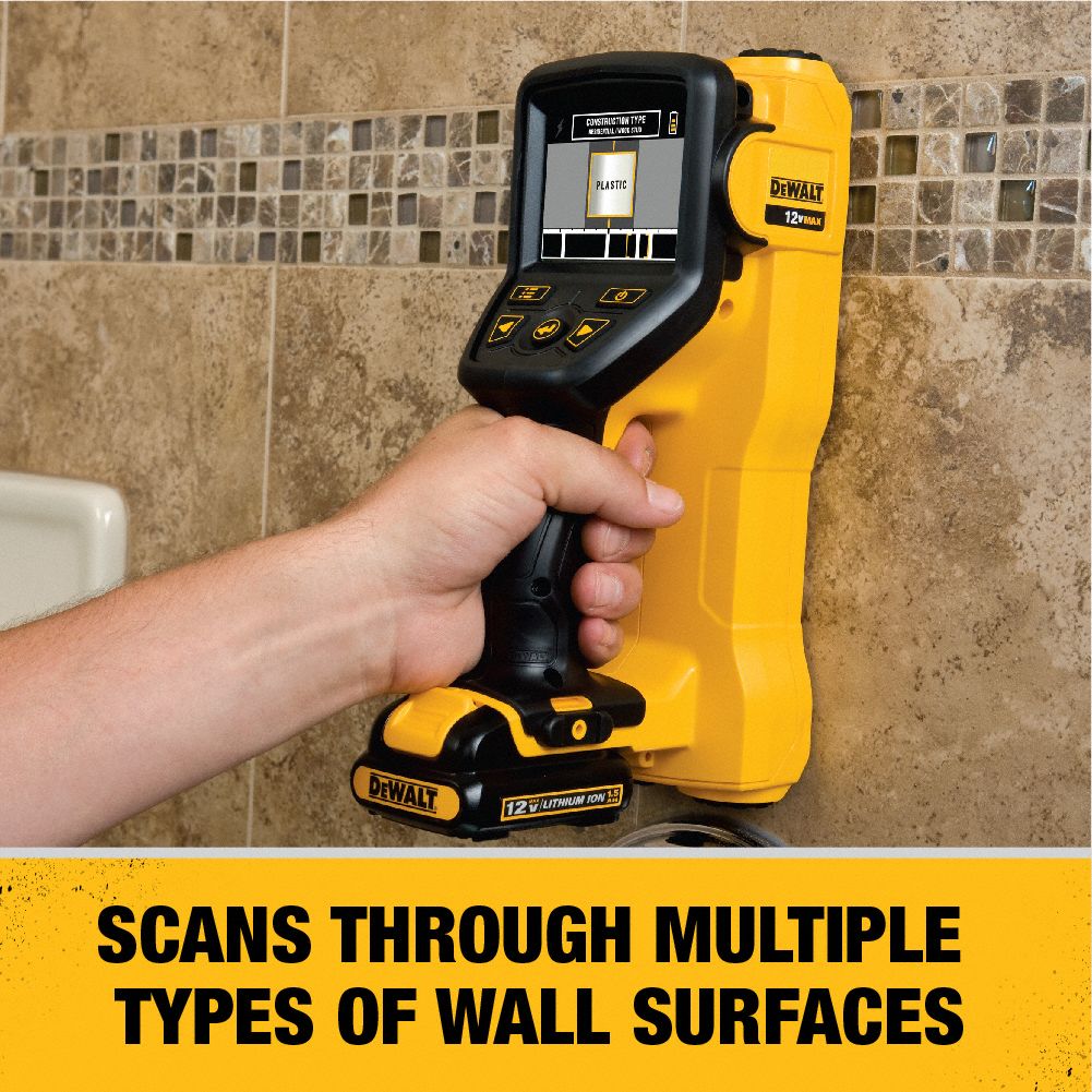 DEWALT Wall Scanner, Cordless, Scan Depth 3 in. 39CF48DCT419S1