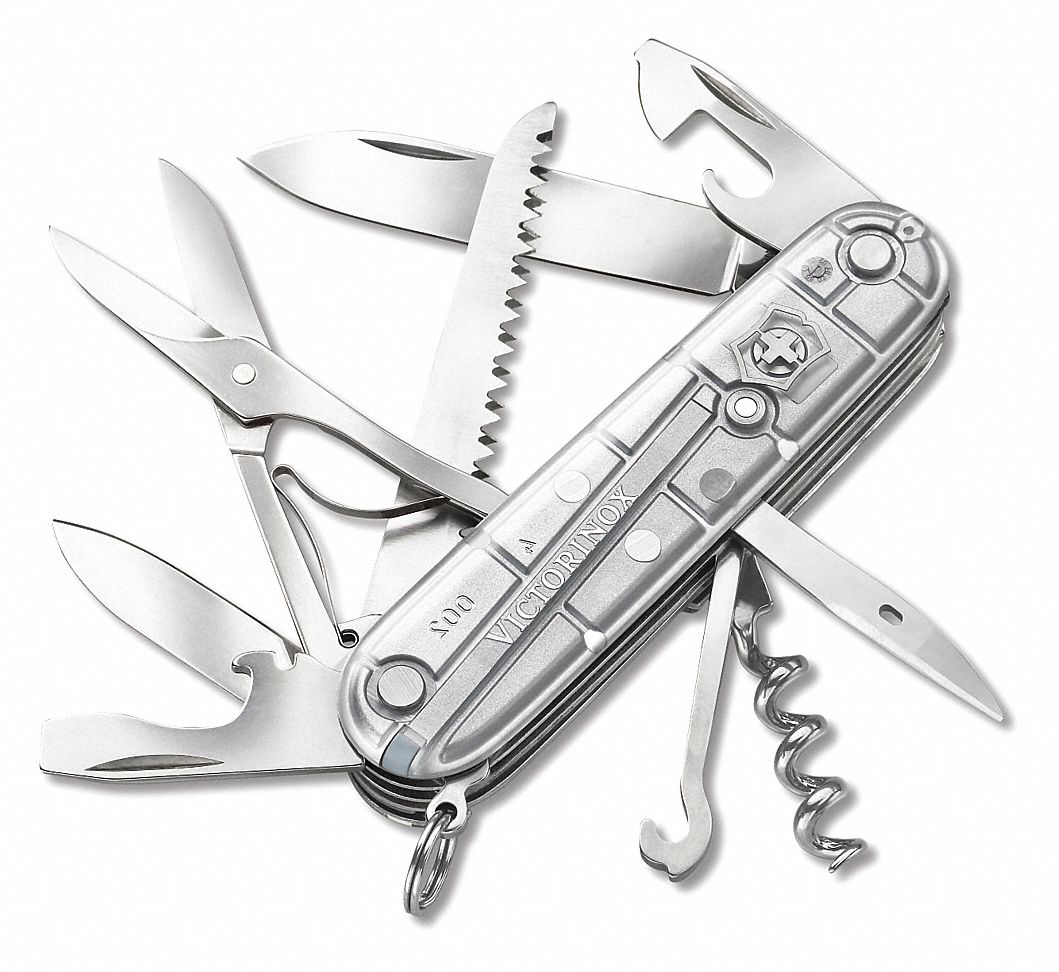 Victorinox Huntsman Silver Tech Swiss Army Pocketknife