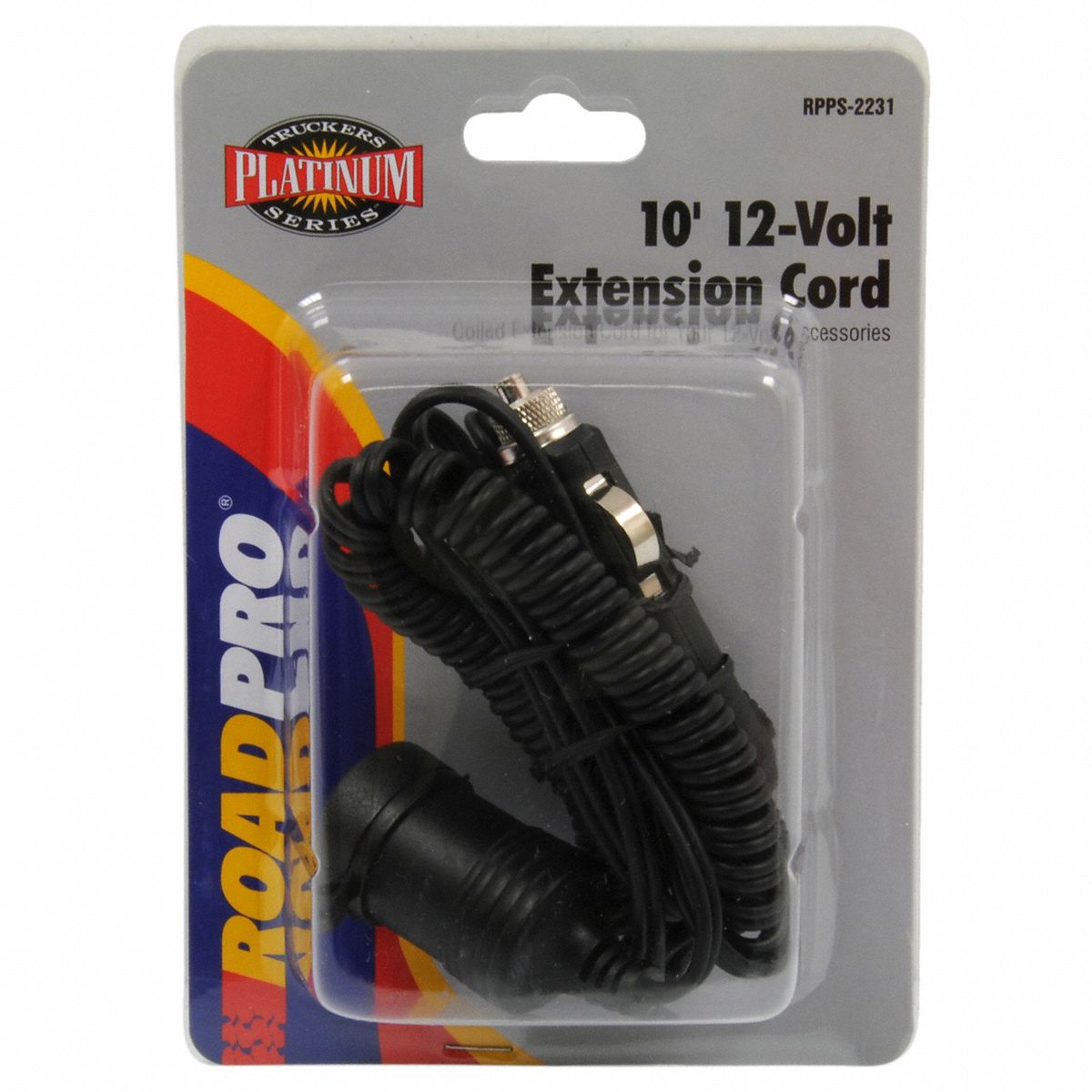 ROADPRO Cigarette Lighter Adapter Coiled Cord, 10 A Amps, 12 V DC 39CJ20RPPS2231 Grainger