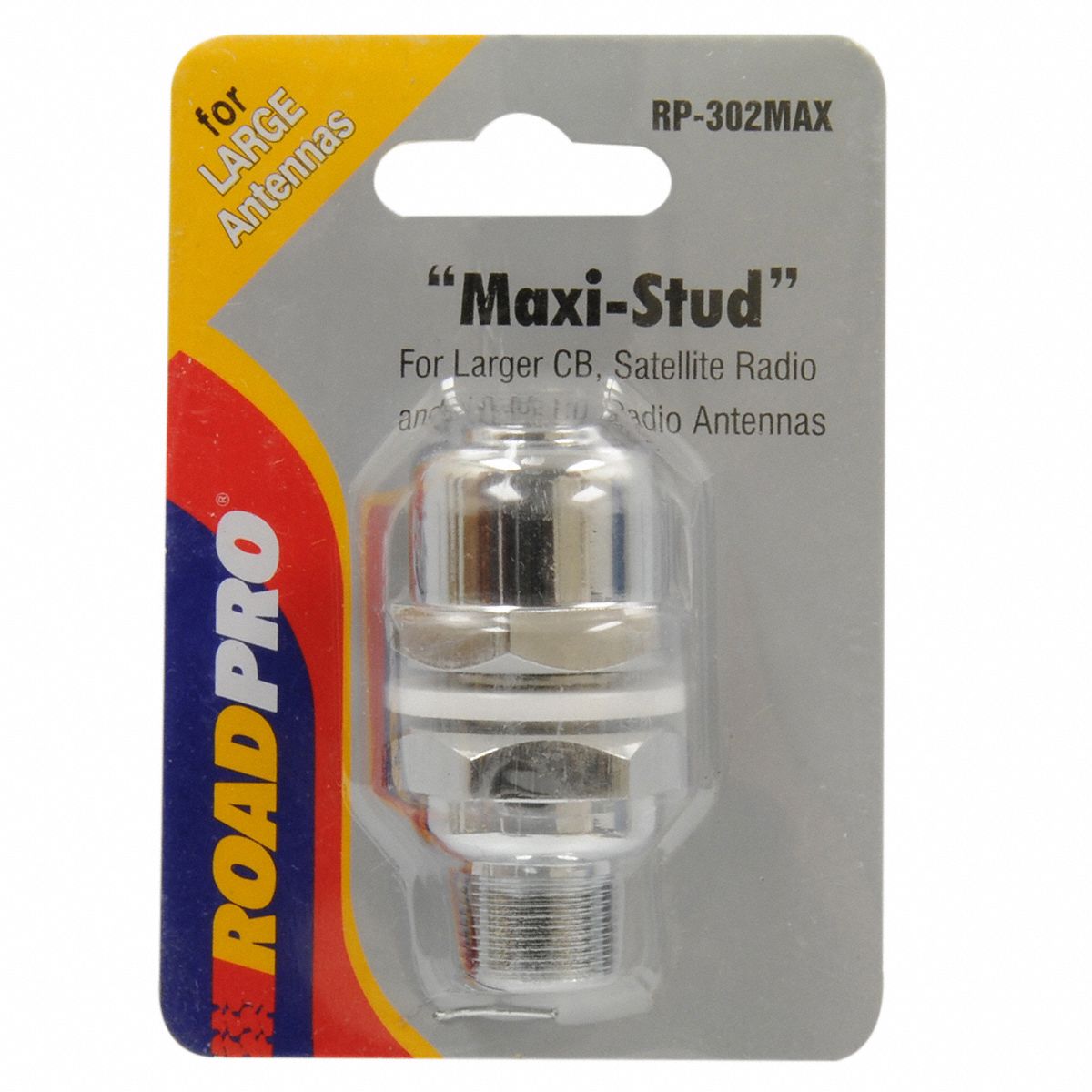 ROADPRO Replacement CB Antenna Stud Stud, Stainless Steel 39CJ65RP302MAX Grainger