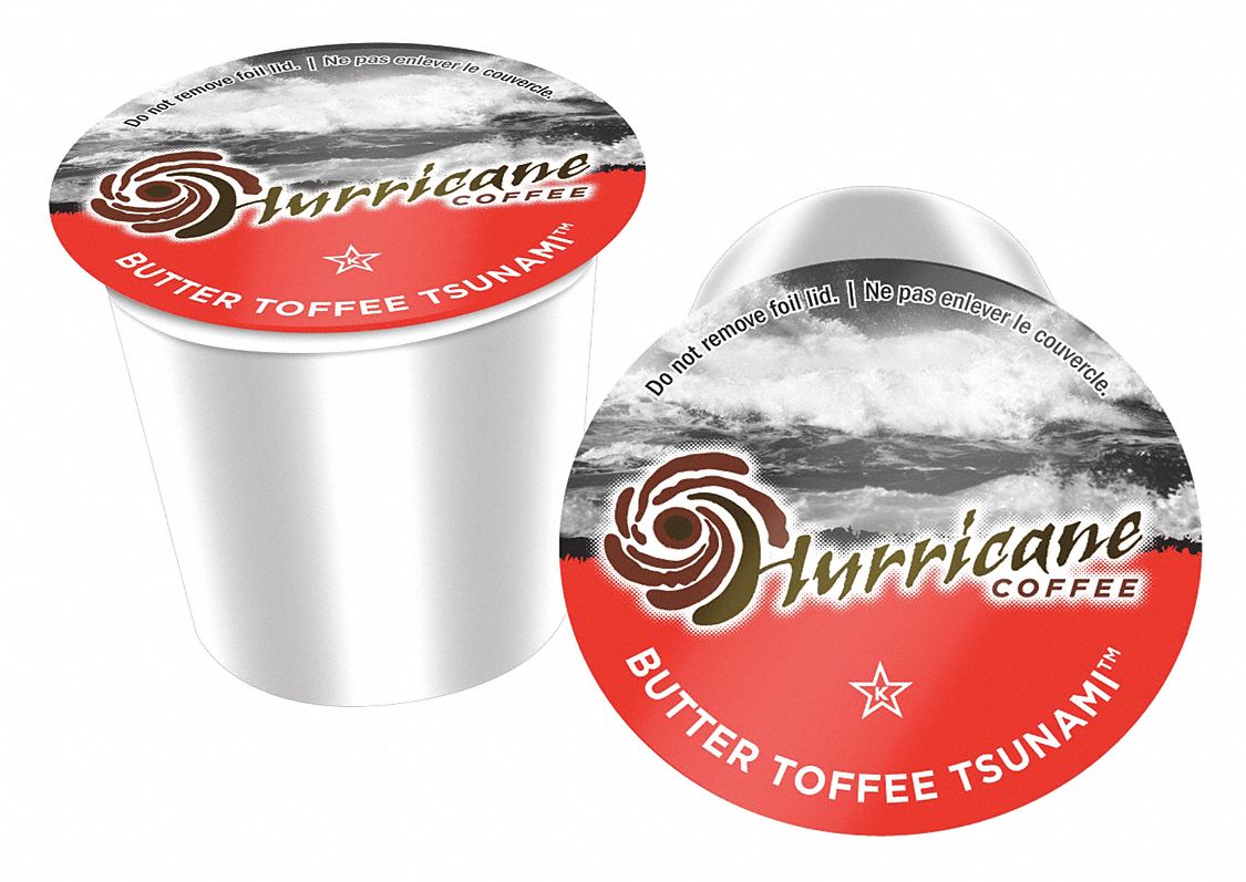 HURRICANE COFFEE Butter Toffee Tsunami™, Light/Medium Coffee, 0.35 oz