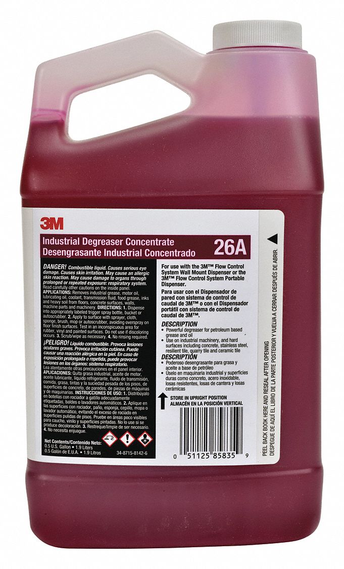 3M, 26A, Fits Flow Control Dispenser Series, Industrial Degreaser
