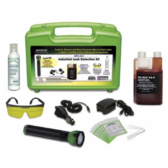 SPECTROLINE, Hydraulic Oil Leak Detection Kit, Blue LED, Hydraulic Oil