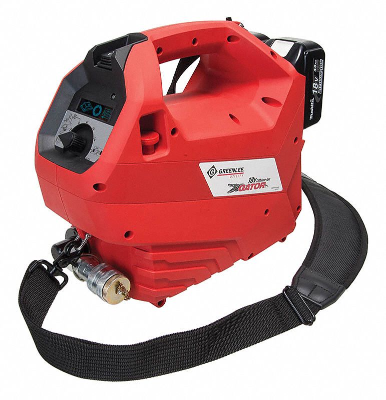 GREENLEE Hydraulic Pump Battery Operated, 0.76 Reservoir Capacity (Cu