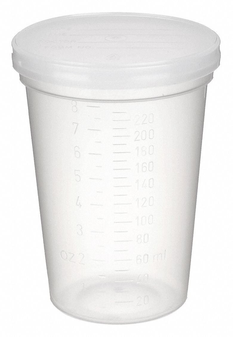 2 oz Labware Capacity - English, Polypropylene, Medicine Cup