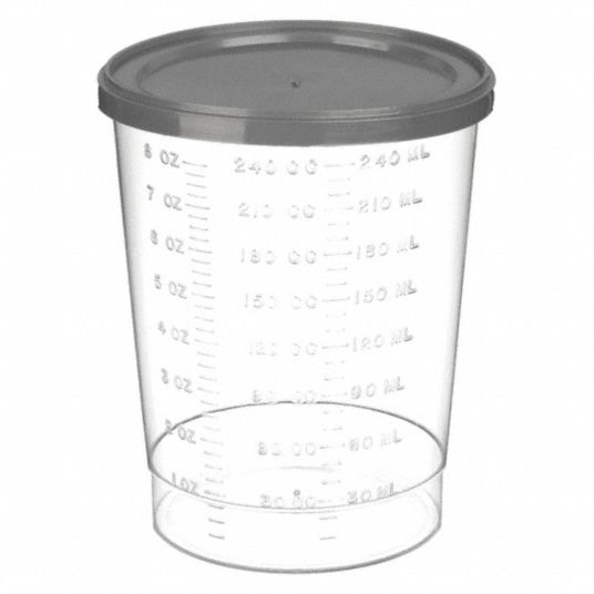 Sterile Sample Container with Snap Lid, 8 oz