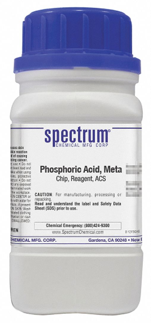 Phosphoric Acid: ACS, 100 g, 37267-86-0, Acid, Powder, Bottle, Plastic, 24 mo Shelf Life, 1