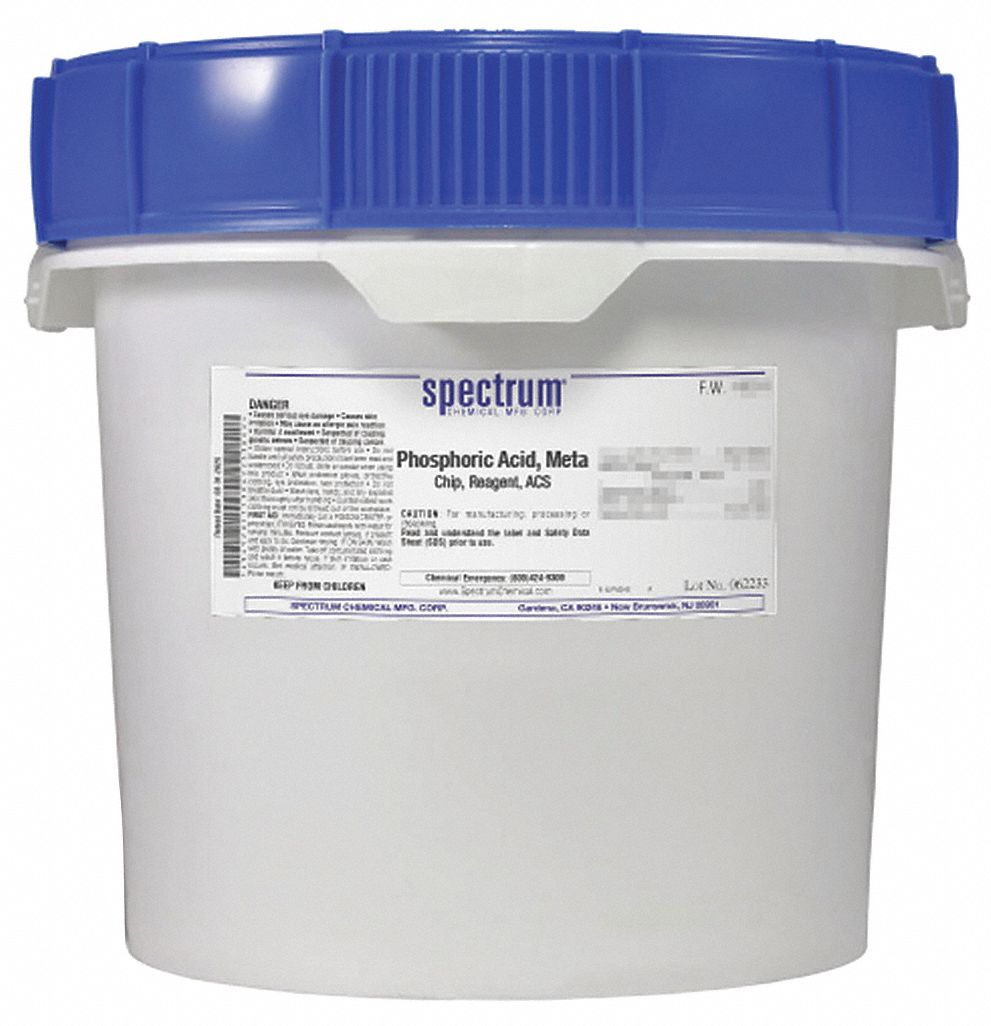 Phosphoric Acid: ACS, 12 kg, 37267-86-0, Acid, Powder, Drum, Plastic, 24 mo Shelf Life, 1
