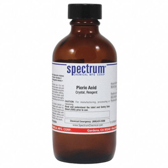 Spectrum Picric Acid 25g 39d925 P1691 25gm04 Grainger