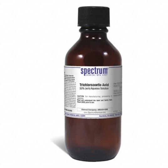 SPECTRUM Trichloroacetic Acid, 500mL - 39D954|T-182-500MLGL51 - Grainger