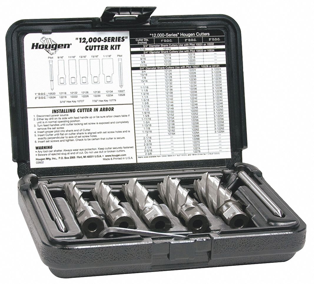 HOUGEN Annular Cutter Set 39DA0112002 Grainger