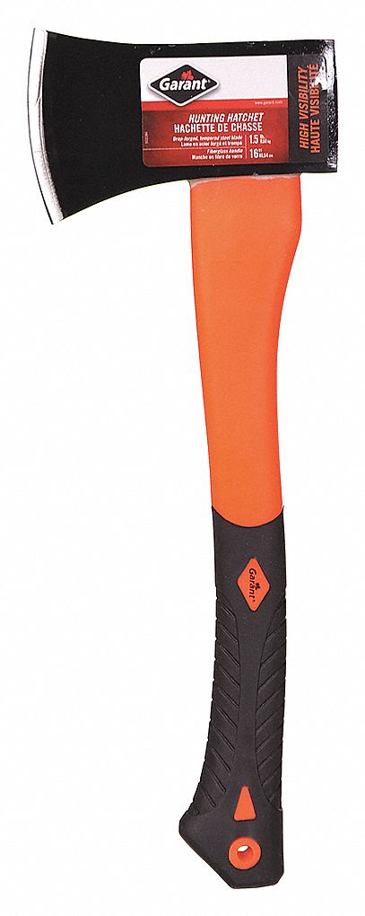 GARANT HUNTING HATCHET, 1 1/2 LB HEAD, 16 IN HANDLE, FIBREGLASS/FORGED ...