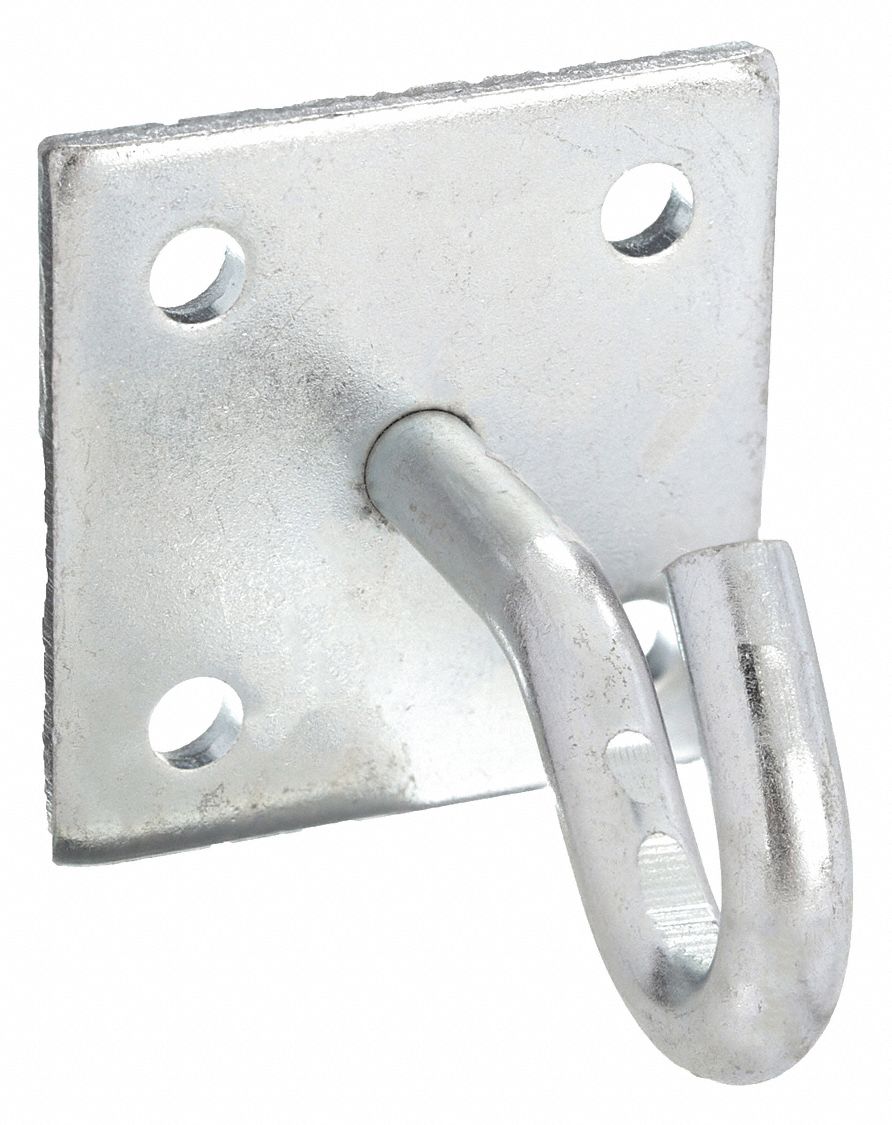 Single Point Hook,Steel,Zinc,4in H