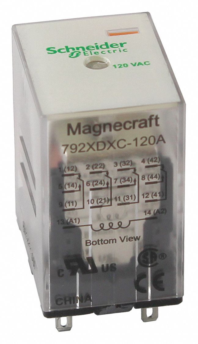 General Purpose Relays Relays Square 24VAC MAGNECRAFT 792XDX3C-24A Plug ...