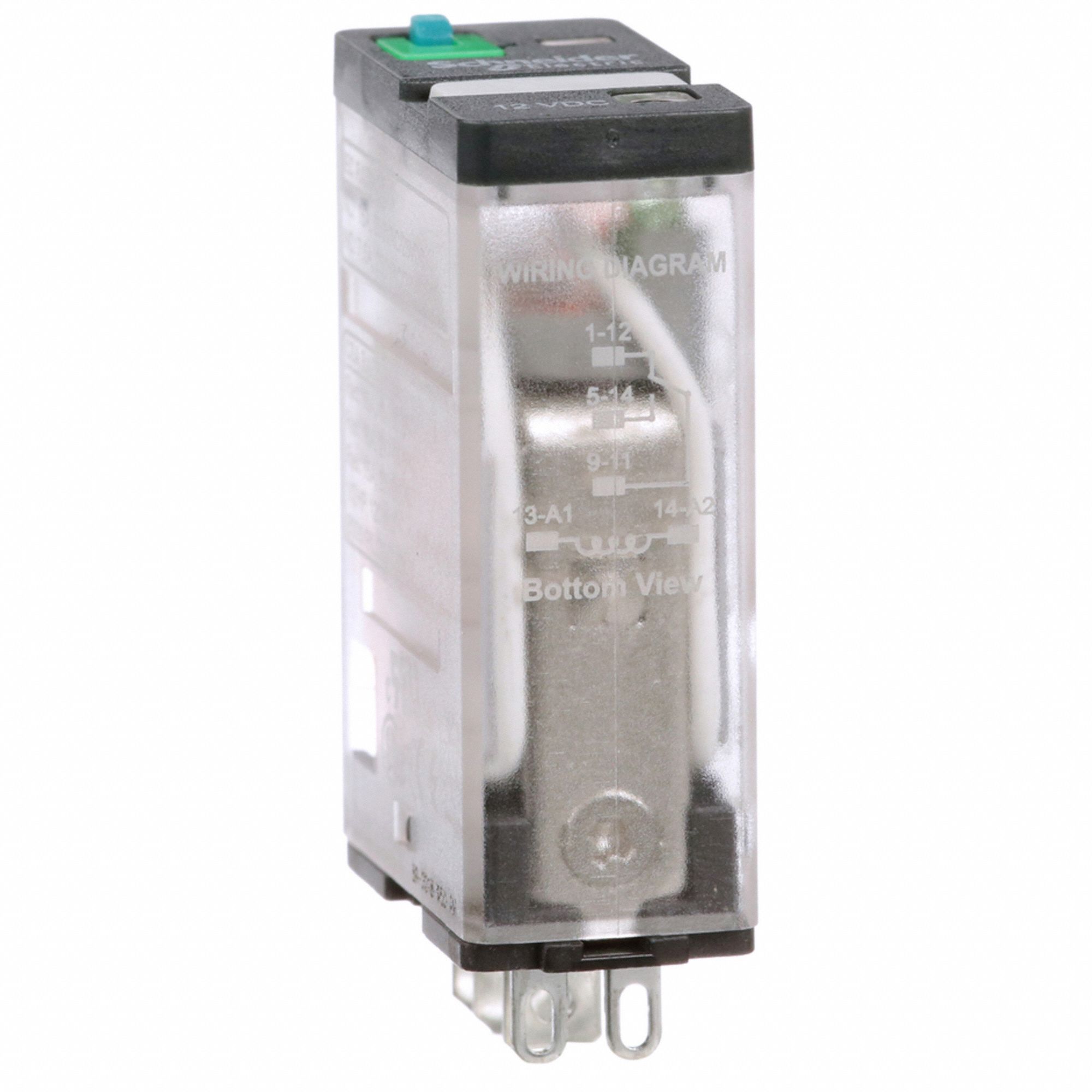 GENERAL PURPOSE RELAY, SOCKET MOUNTED, 15 A CURRENT RATING, 12V DC, 5 PINS/TERMINALS, SPDT