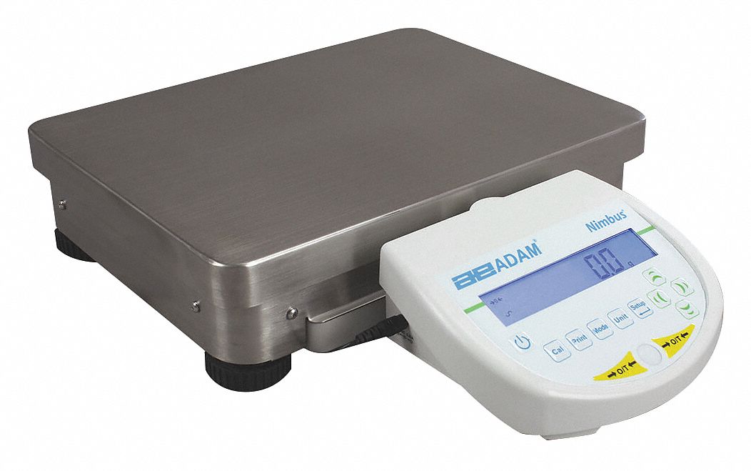 Compact Bench Scale: 16, 000 g Capacity, 0.1 g Readability, 0.2 g Repeatability, Metal