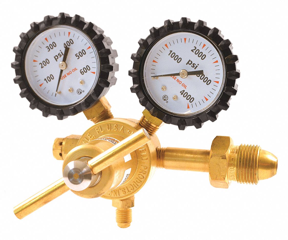 UNIWELD Nitrogen, Specialty Gas Regulator, CGA-580, Single Stage, Brass ...