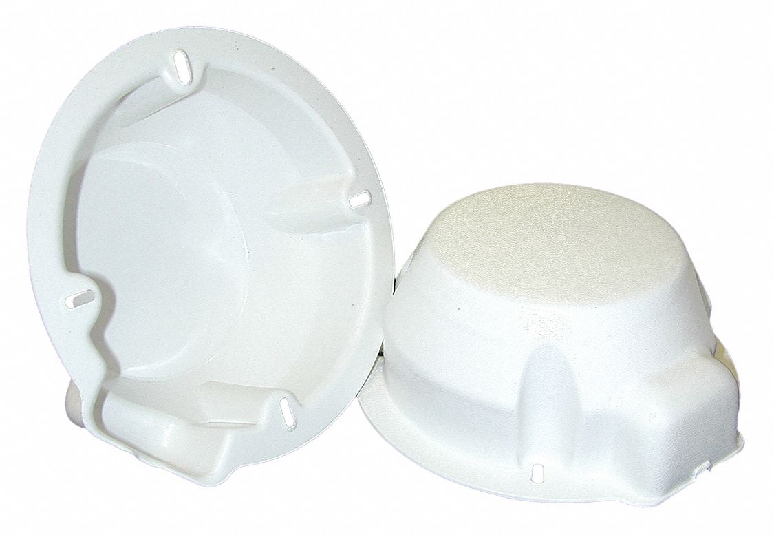 POLYPLANAR Speaker Rear Cover, For Use With 4 in to 6 in Speakers, White, 7 in 39DP09SBC1