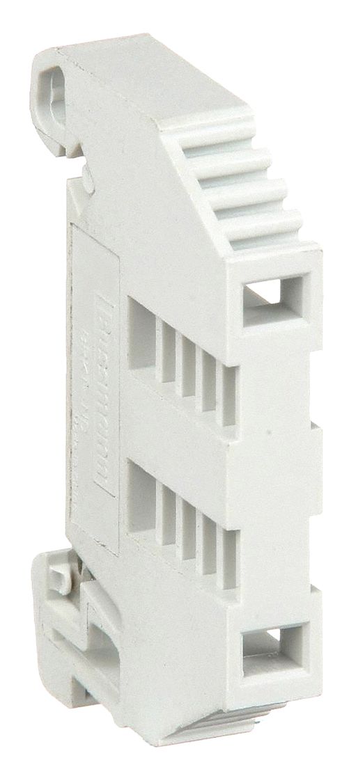 End Barrier: Clip-On Mount, Gray, DIN Rail