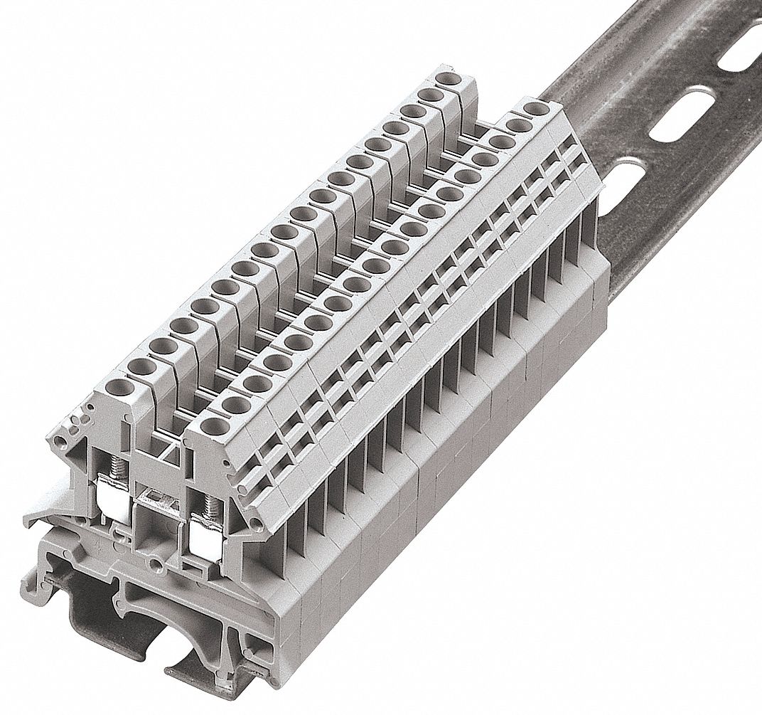 BUSSMANN Terminal Block, 600VAC Voltage, 20 Amps, 12 AWG Max. Wire Size