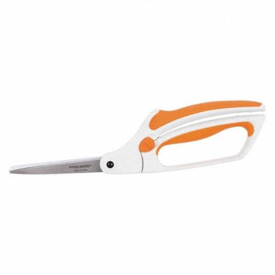 FISKARS, Ambidextrous, 8 in Overall Lg, Scissors - 39DT60