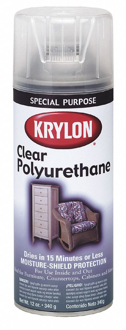 Krylon Spray Paint In Satin Clear Polyurethane For Ceramic Glass