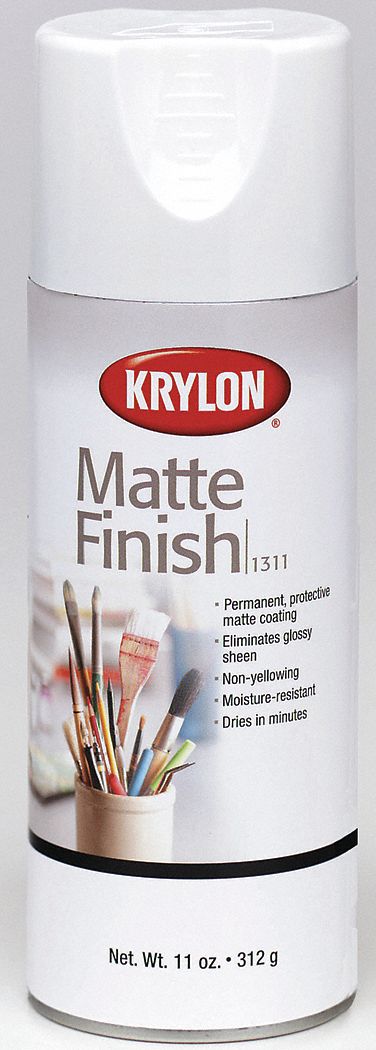 crystal clear spray paint krylon matte oz grainger close