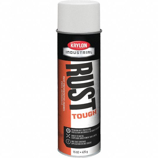 KRYLON Rust Tough Rust Preventative Spray Paint in Flat White for Metal