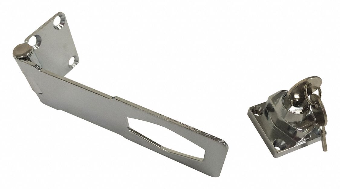 GRAINGER APPROVED Locking Hasp, 1 11/64 inH x 1 5/8 inW x 4 1/2 inL