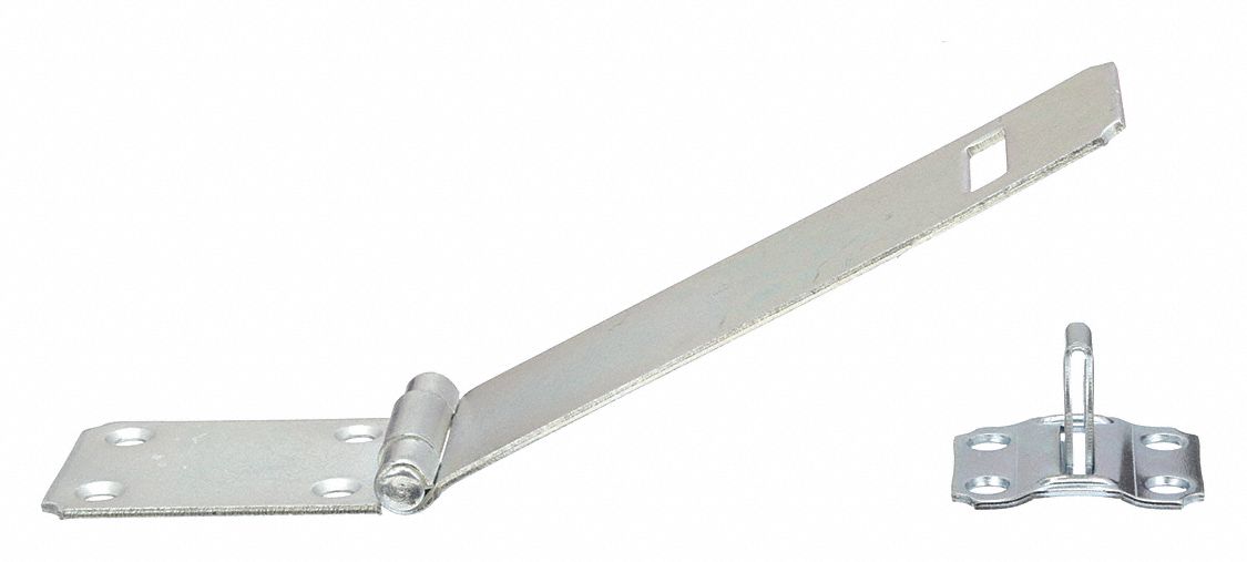 Fixed Staple Hasp,Zinc Plated,1-3/4inL