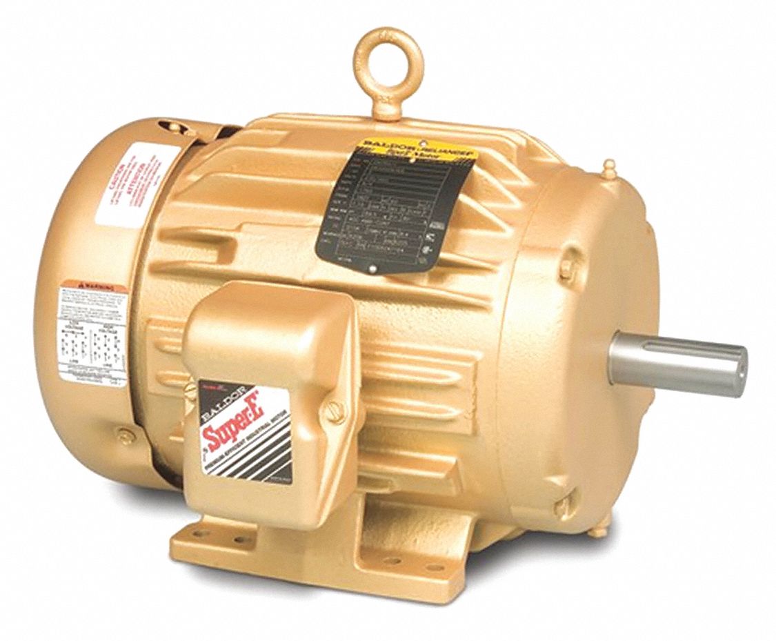 General Purpose Motor: Totally Enclosed Fan Cooled, Rigid Base Mount, 10 HP, 230/460V AC