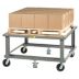 Ergonomic Adjustable-Height Open-Deck Steel Pallet Dollies