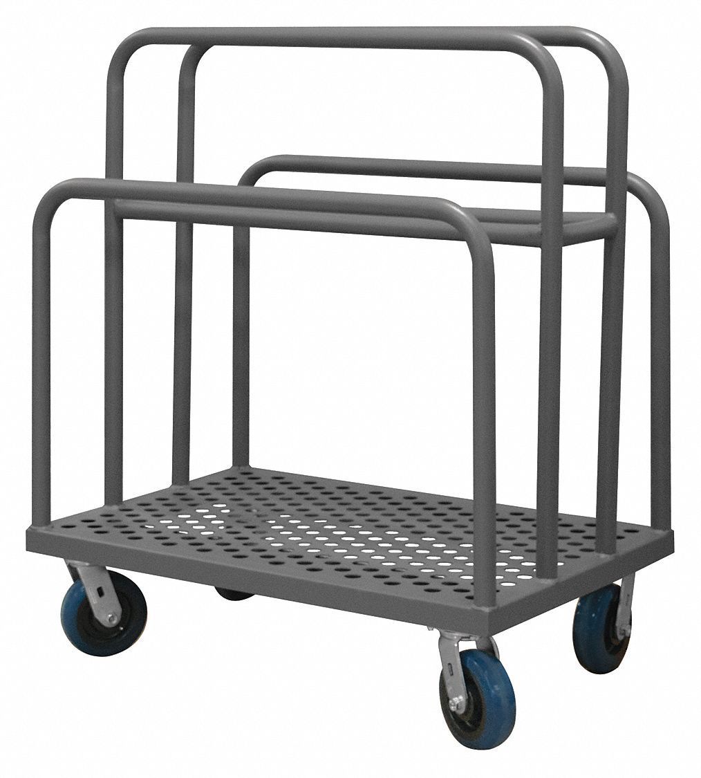MULTIHEIGHT VERTICAL PANEL TRUCK WITH FIXED RAILS, 2,000 LB LOAD CAPACITY, 4 RAILS