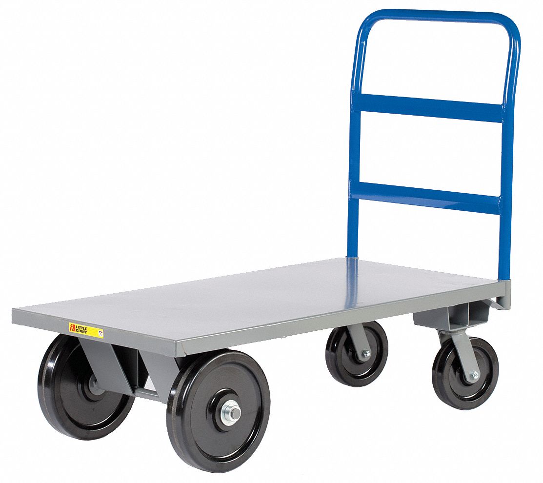 High-Capacity Steel-Deck Platform Truck: 5, 000 lb Load Capacity, 74 in x 30 in x 43 in