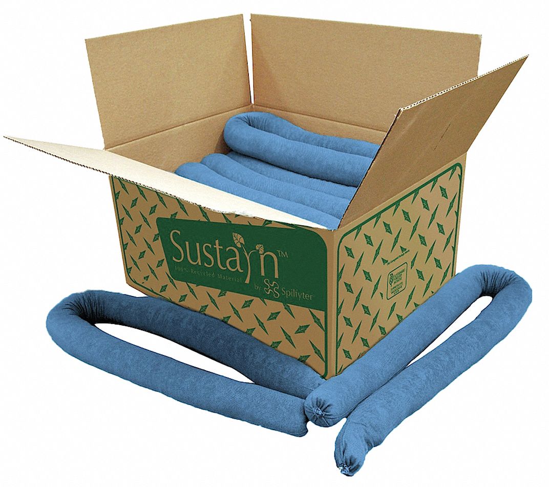 Absorb Sock Oil-Based Liquids 10ft L PK6