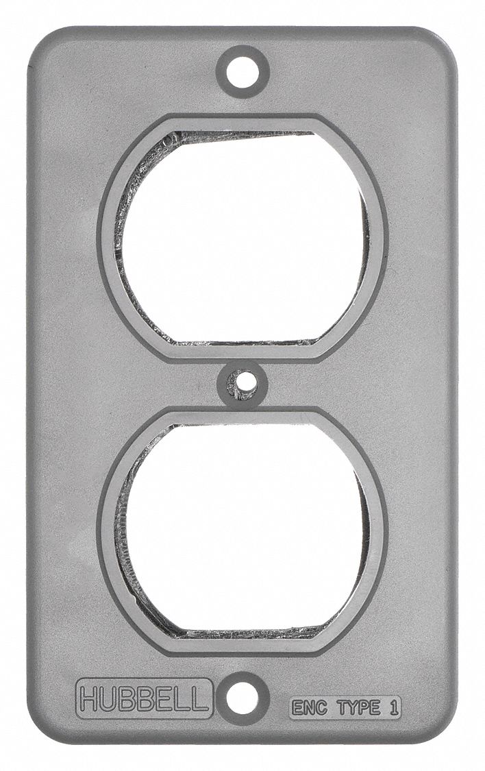 OUTLET BOX PLATE, PORTABLE OUTLET BOX COVER, DUPLEX RECEPTACLES, 3R