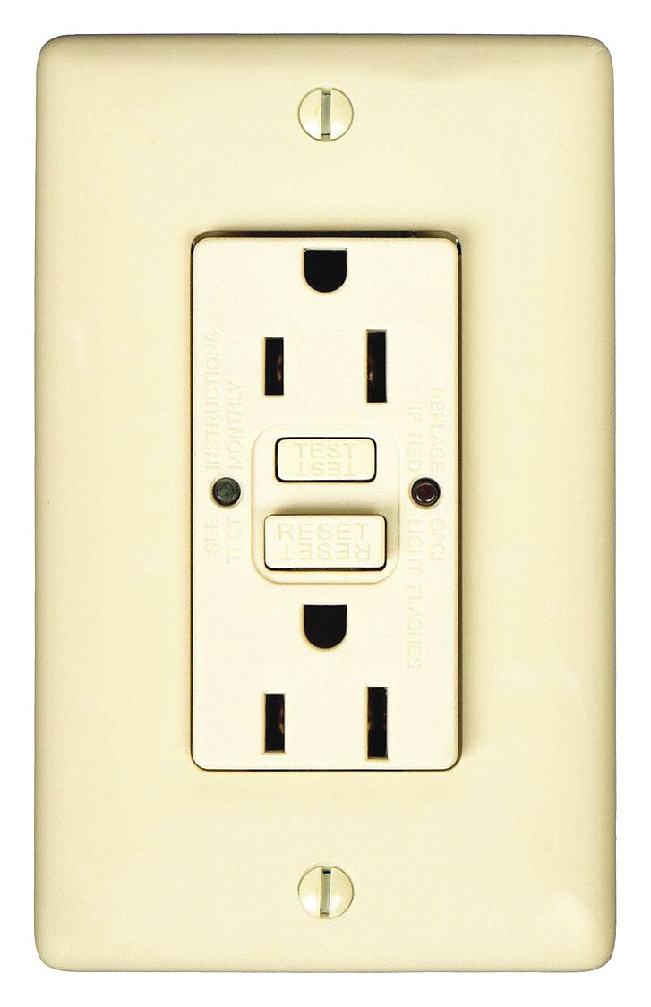 Duplex, 515R, GFCI Receptacle 39EA17GFRST15I Grainger