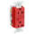 GFCI RECEPTACLE,20A,RED,5-20R,COMMERCIAL
