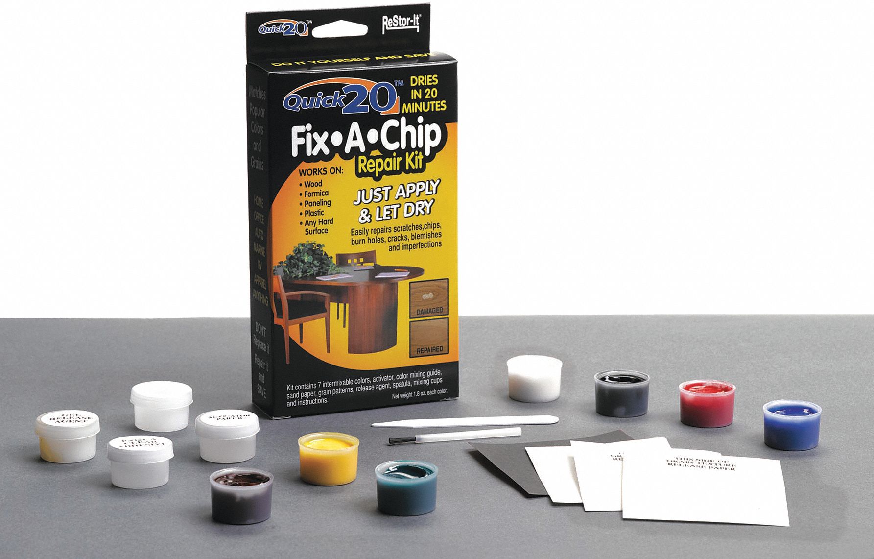 Furniture and Fabric Repair Kit: For Formica/Plastic and Hard Surfaces/Wood